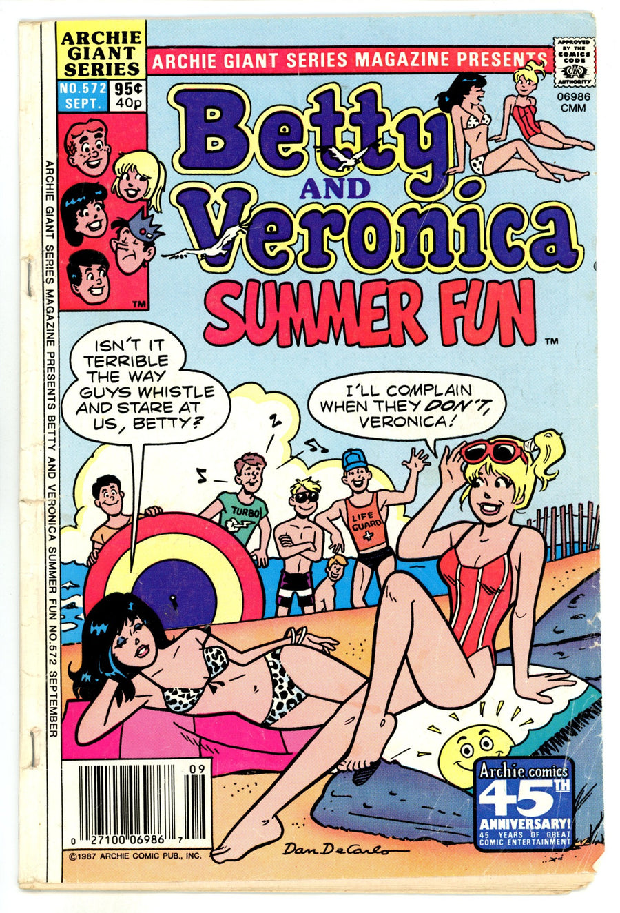 Archie Giant Series Magazine  572  GD (2.0)  (1987)  Canadian Price Variant  