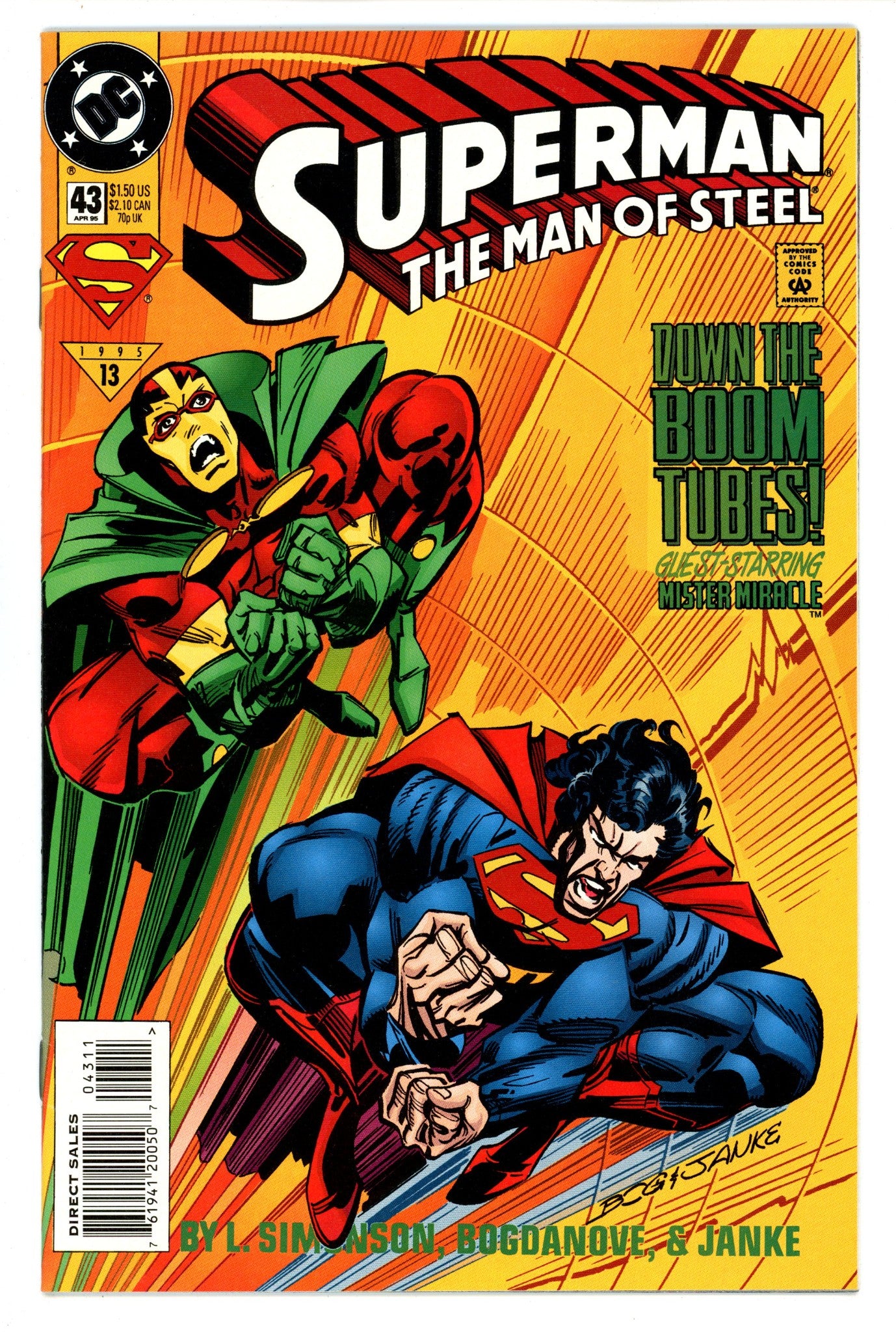 Superman: The Man of Steel 43 High Grade (1995) 