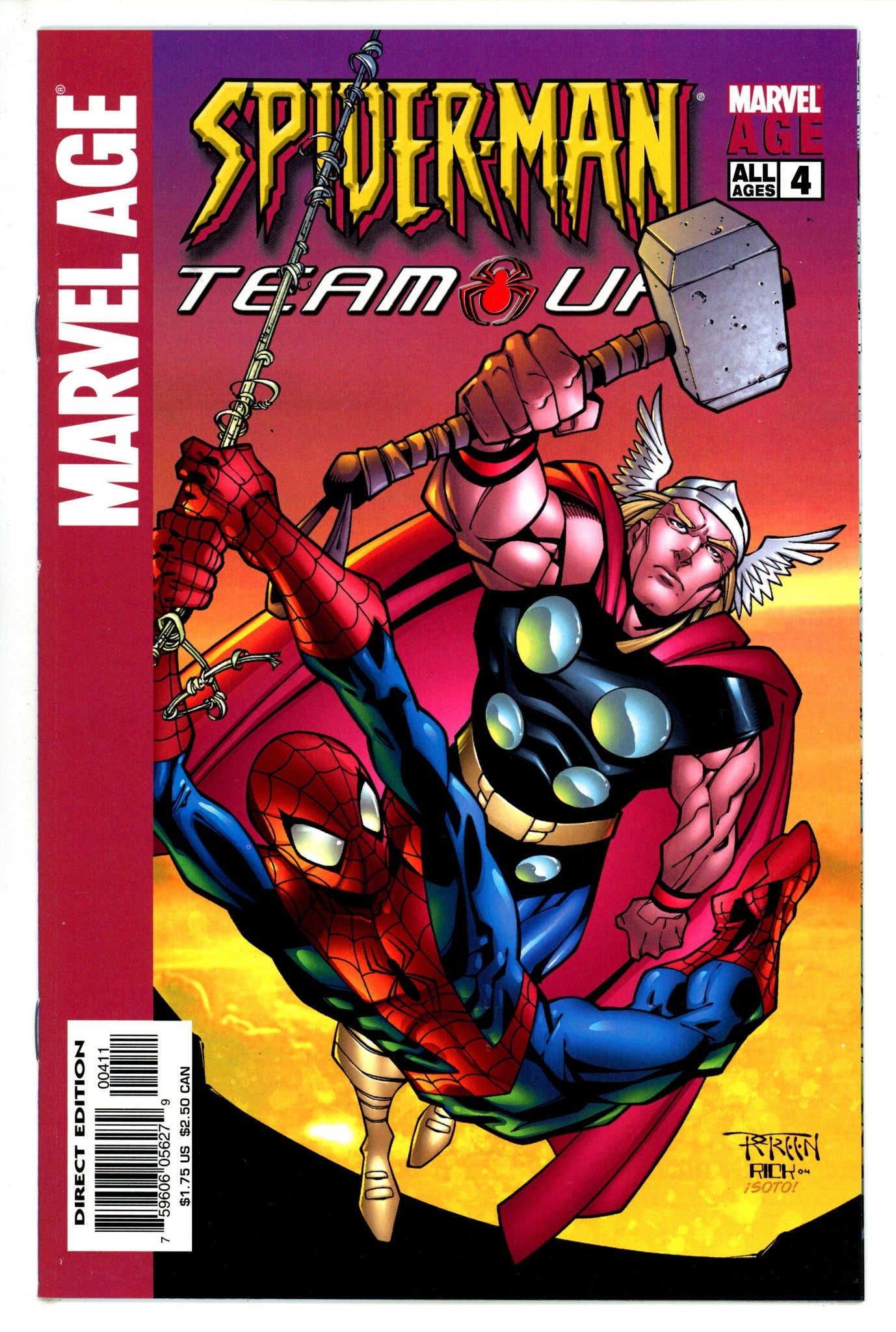 Marvel Age Spider-Man Team-Up 4 High Grade (2005) 