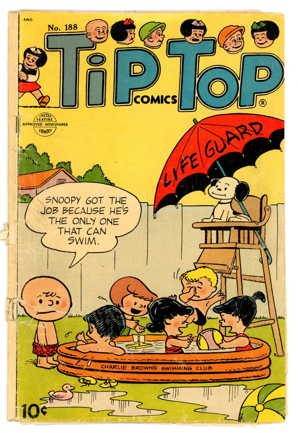 Tip Top Comics 188 PR (0.5) Incomplete. 11 Pages Total (1954)
