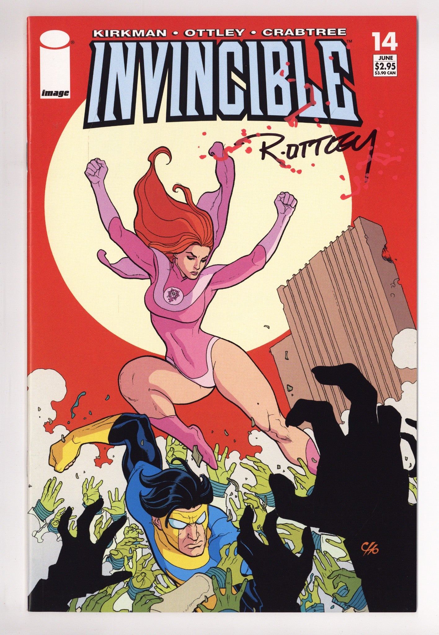 Invincible 14 VF/NM (9.0) (2004) Signed x1 Cover Ryan Ottley 