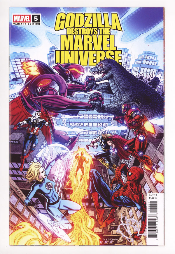 Godzilla Destroys The Marvel Universe 5 Smith Variant (2025)