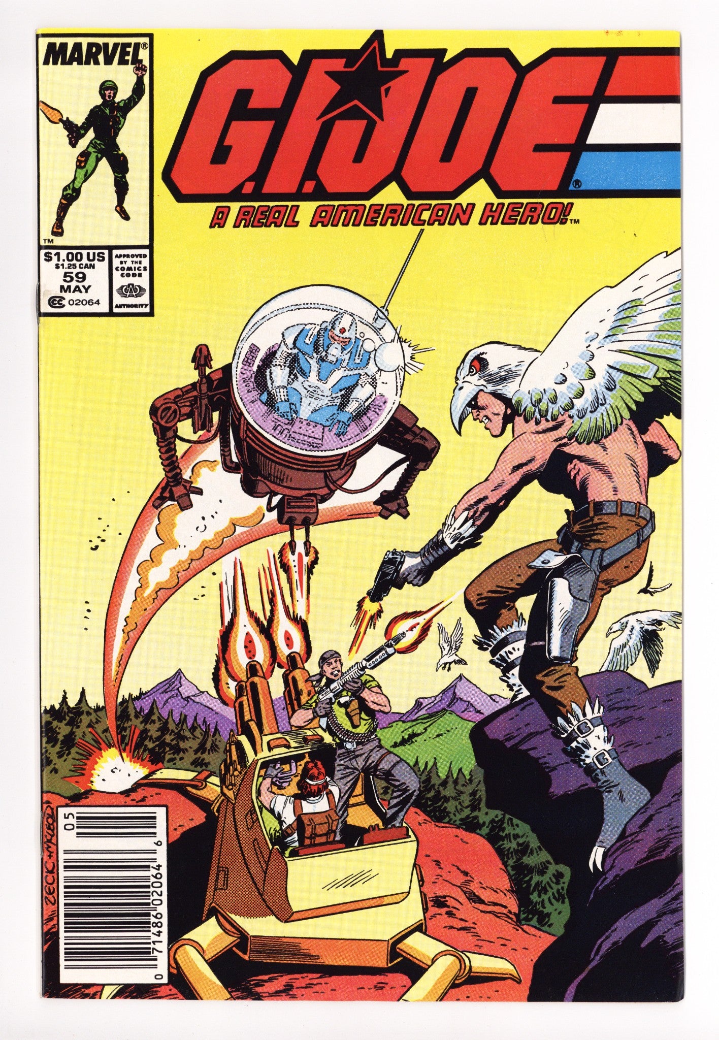 G.I. Joe, A Real American Hero 59 High Grade (1987) Newsstand 