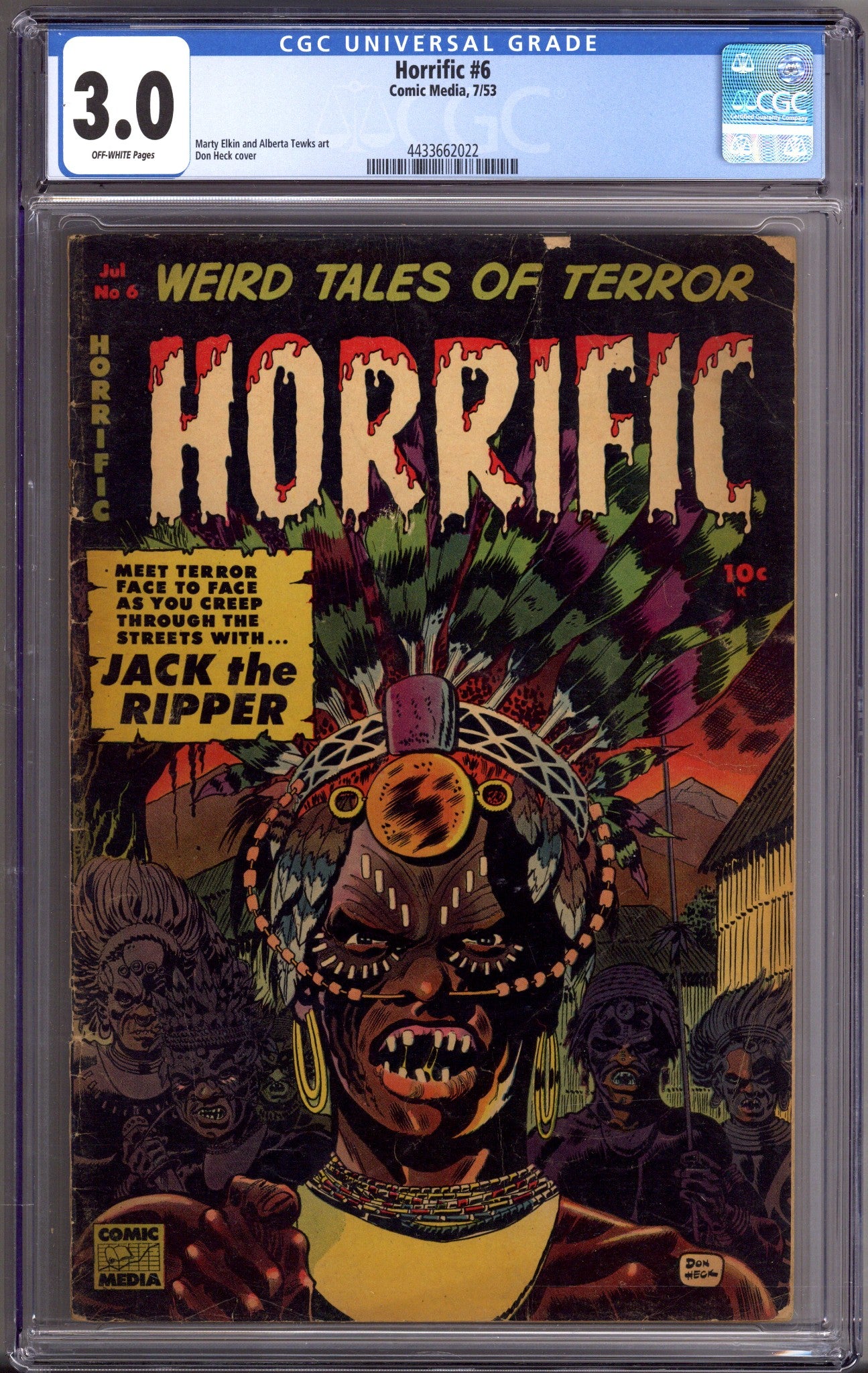 Horrific 6 CGC 3.0 (GD/VG) (1953) 
