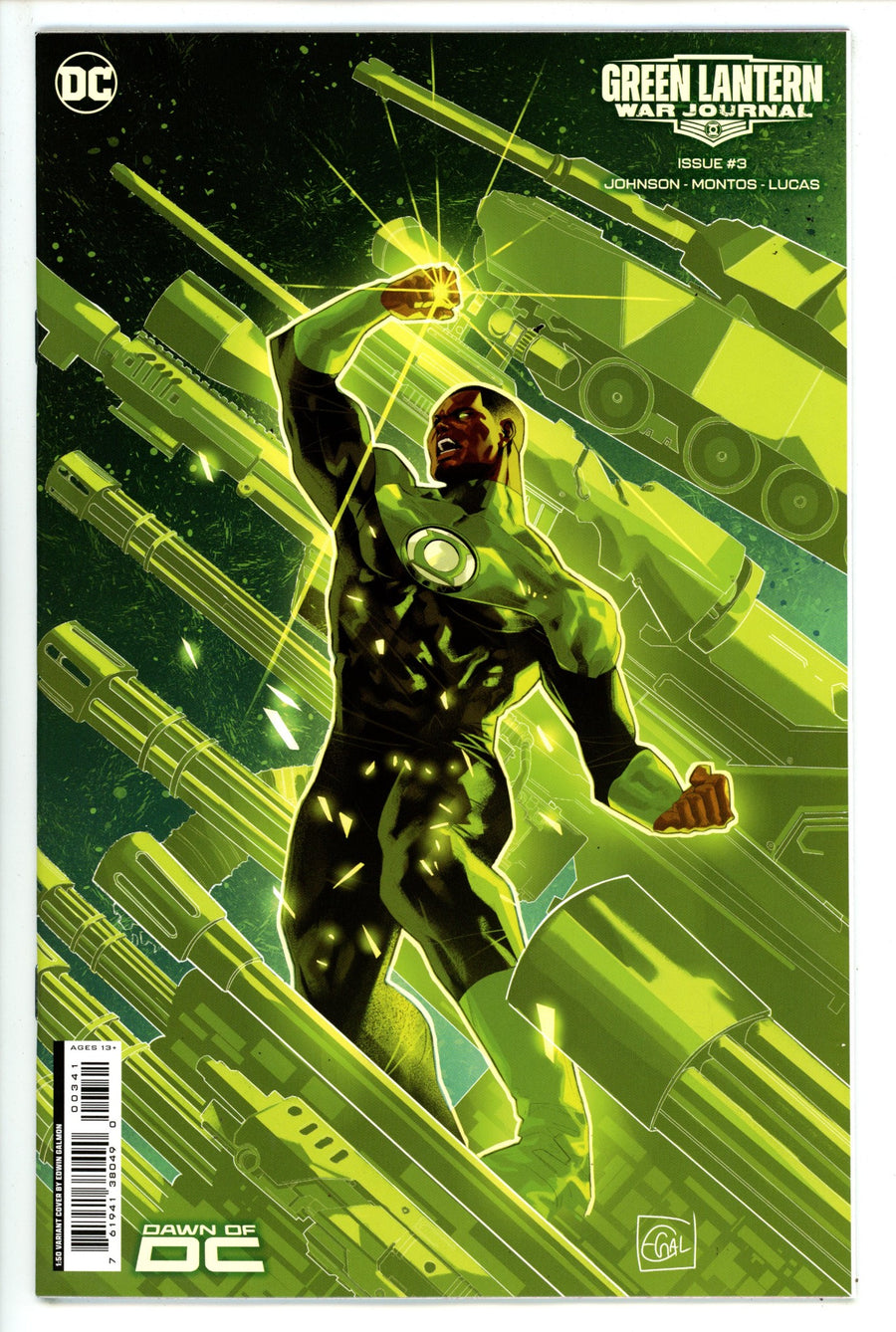 Green Lantern War Journal 3 Galmon Incentive Variant NM+ (2023)