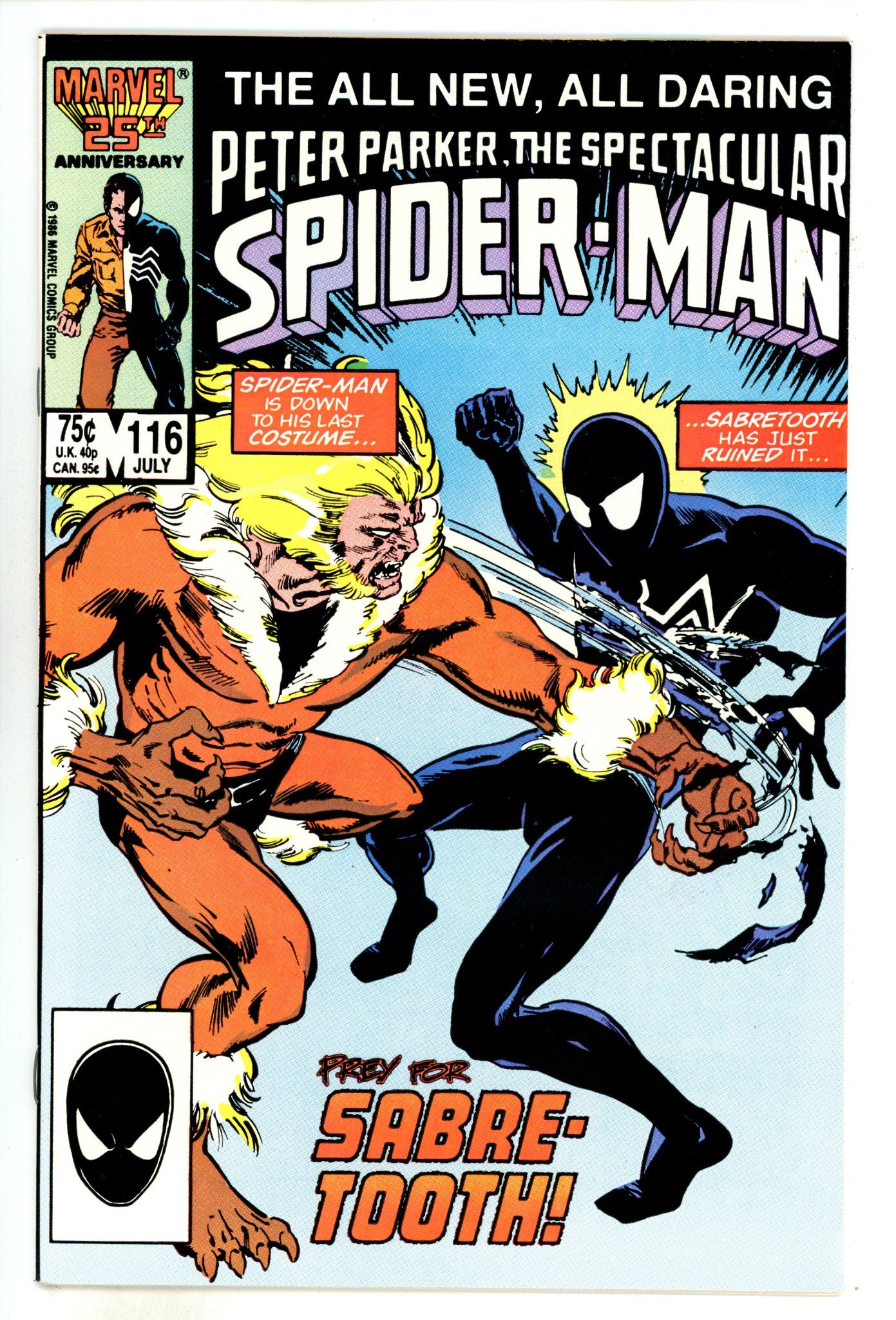 The Spectacular Spider-Man Vol 1 116 NM- (9.2) (1986) 