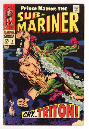 Sub-Mariner Vol 1 2 GD/VG (3.0) (1968)