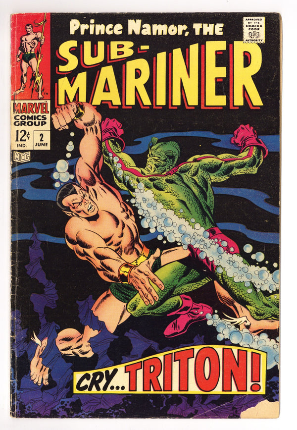 Sub-Mariner Vol 1 2 GD/VG (3.0) (1968)