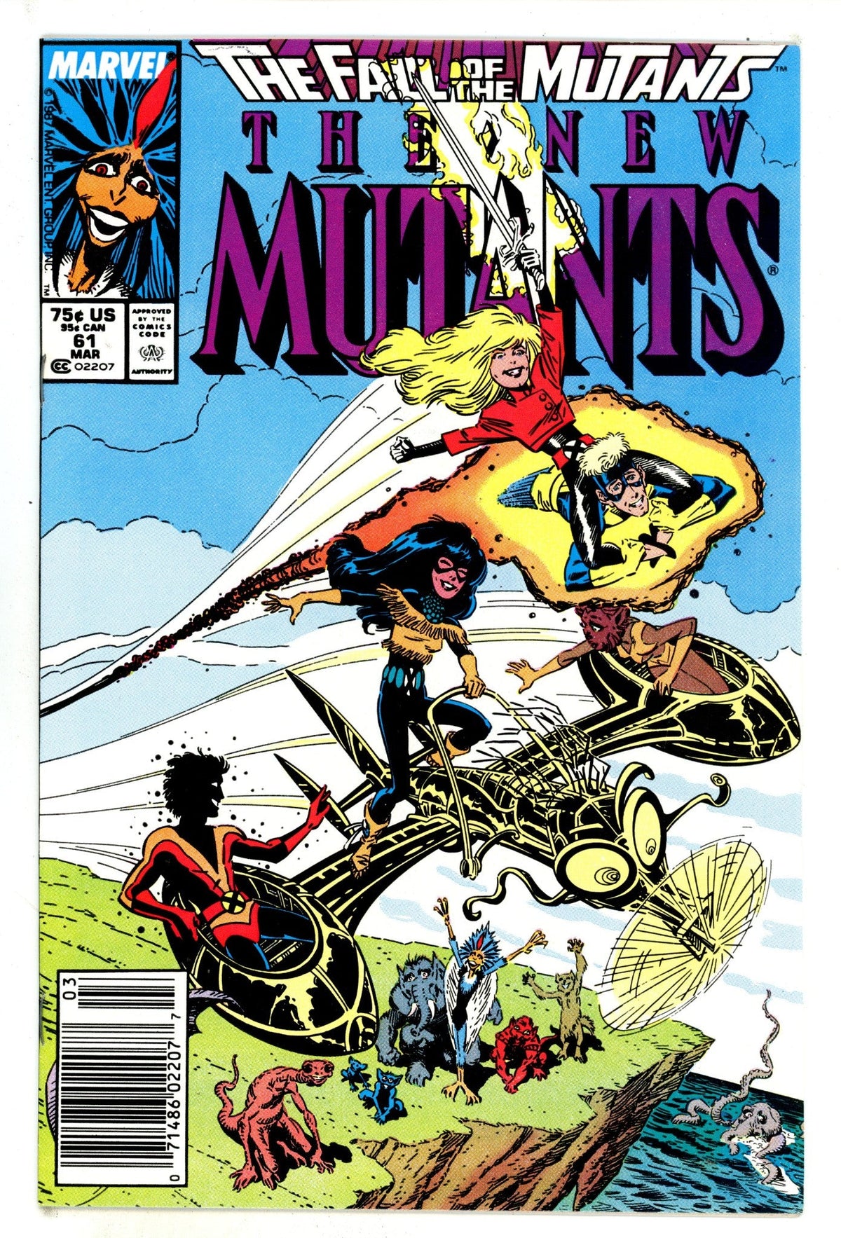 The New Mutants Vol 1 61  High Grade   (1988)   Newsstand