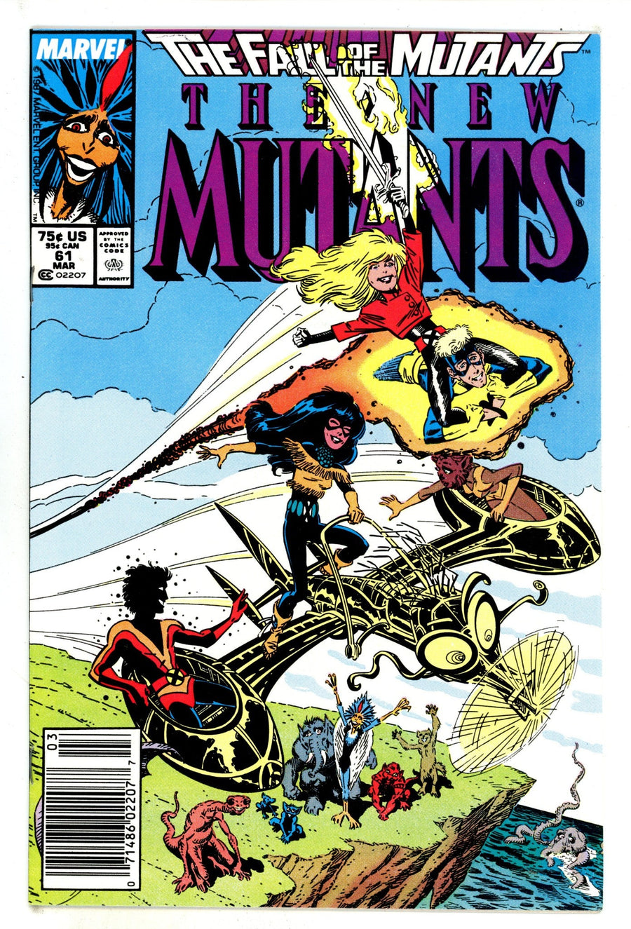 The New Mutants Vol 1 61  High Grade   (1988)   Newsstand