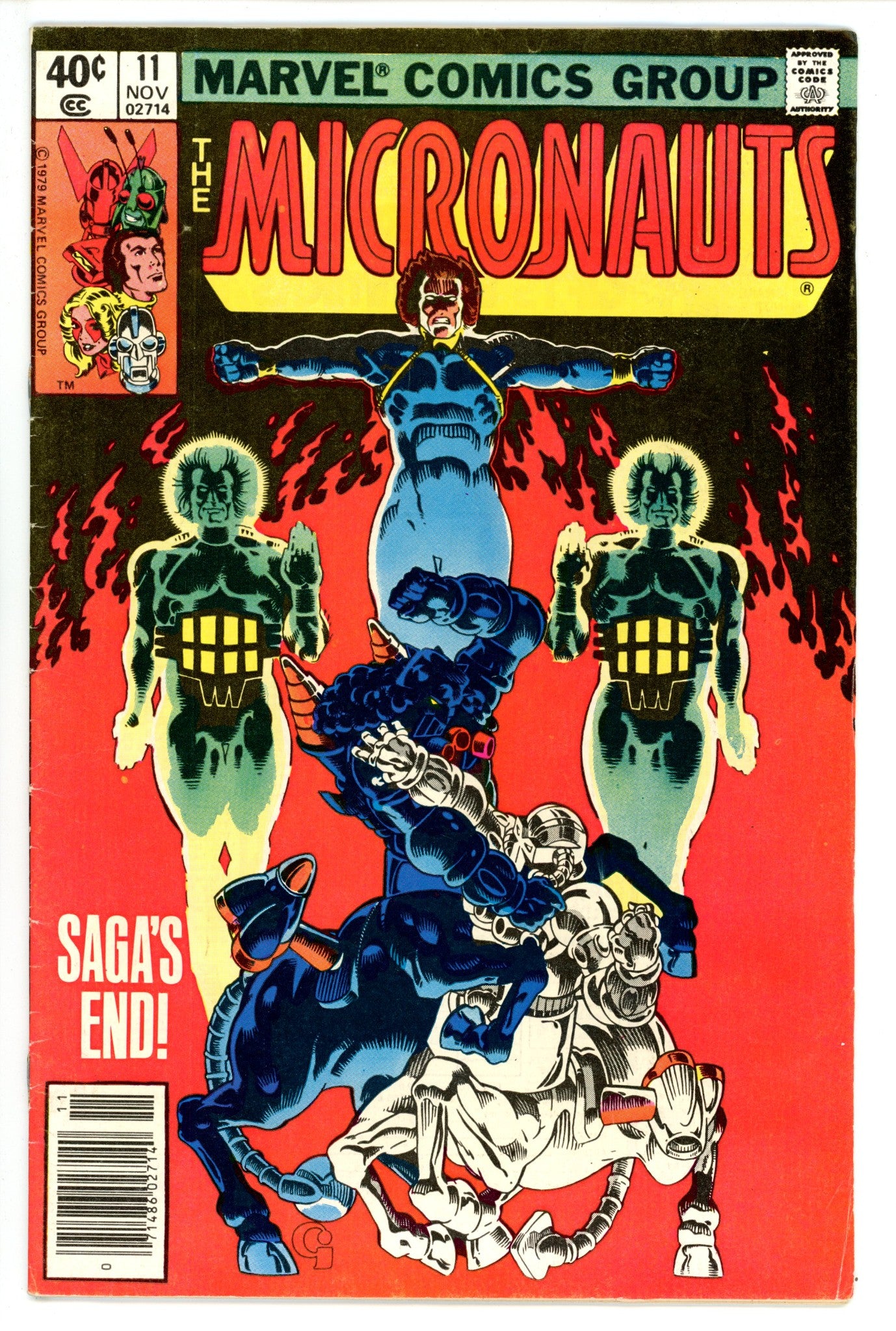 Micronauts Vol 1 11 Low Grade (1979) Newsstand 