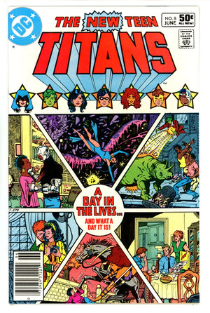 The New Teen Titans Vol 1 8 Newsstand (1981)