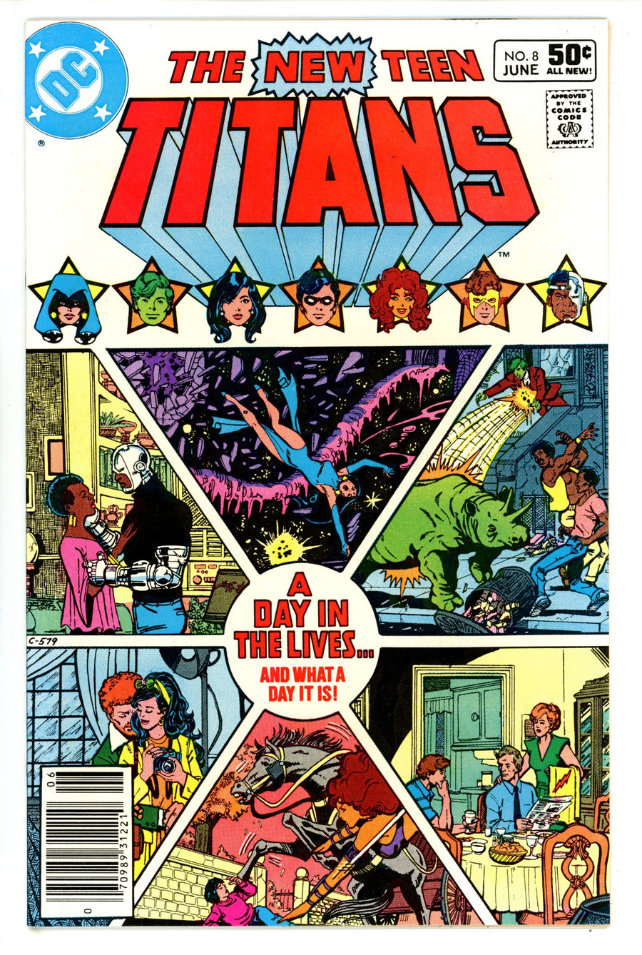 The New Teen Titans Vol 1 8 Newsstand (1981)