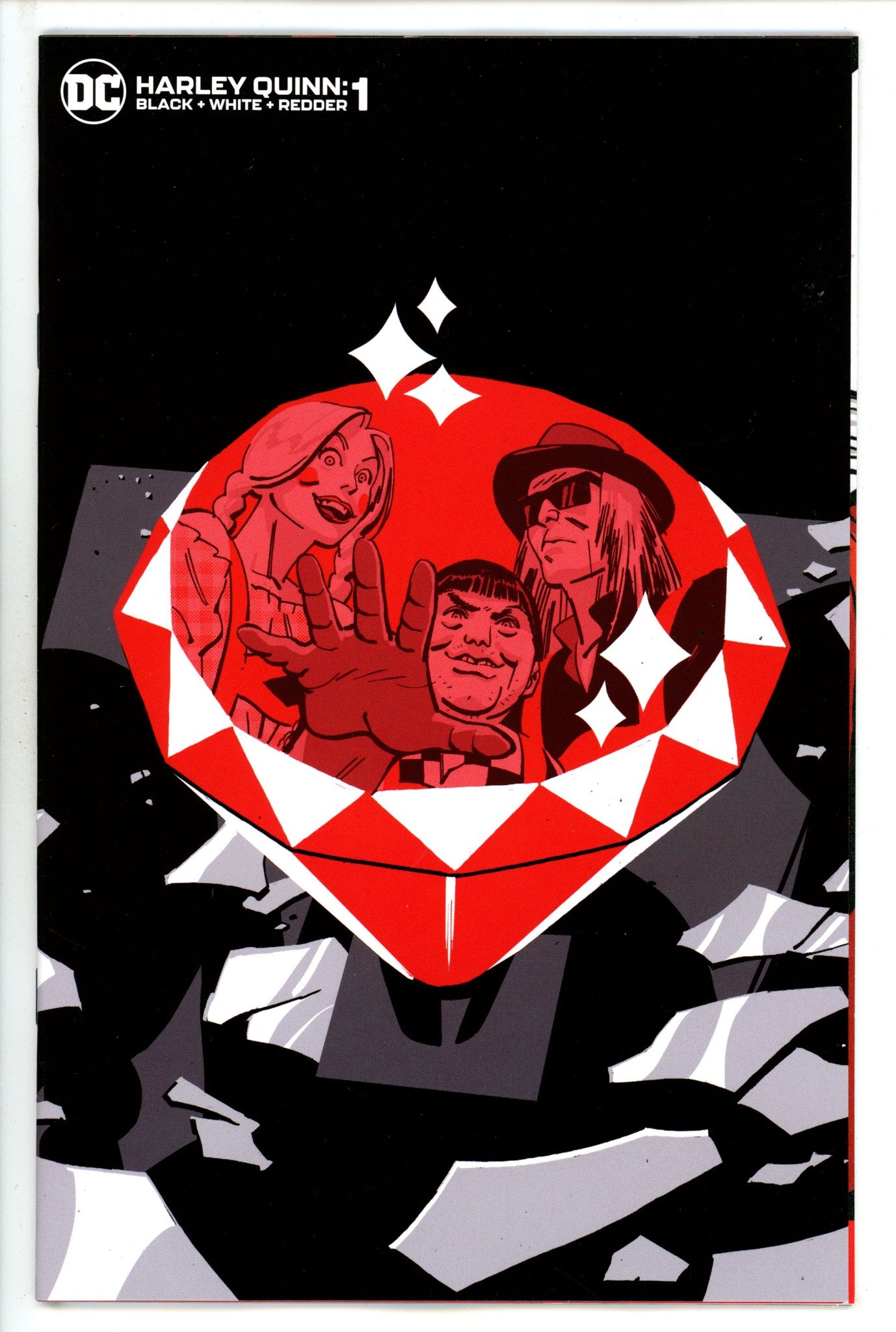 Harley Quinn Black White Redder 1 Reilly Incentive Variant NM+ (2023)
