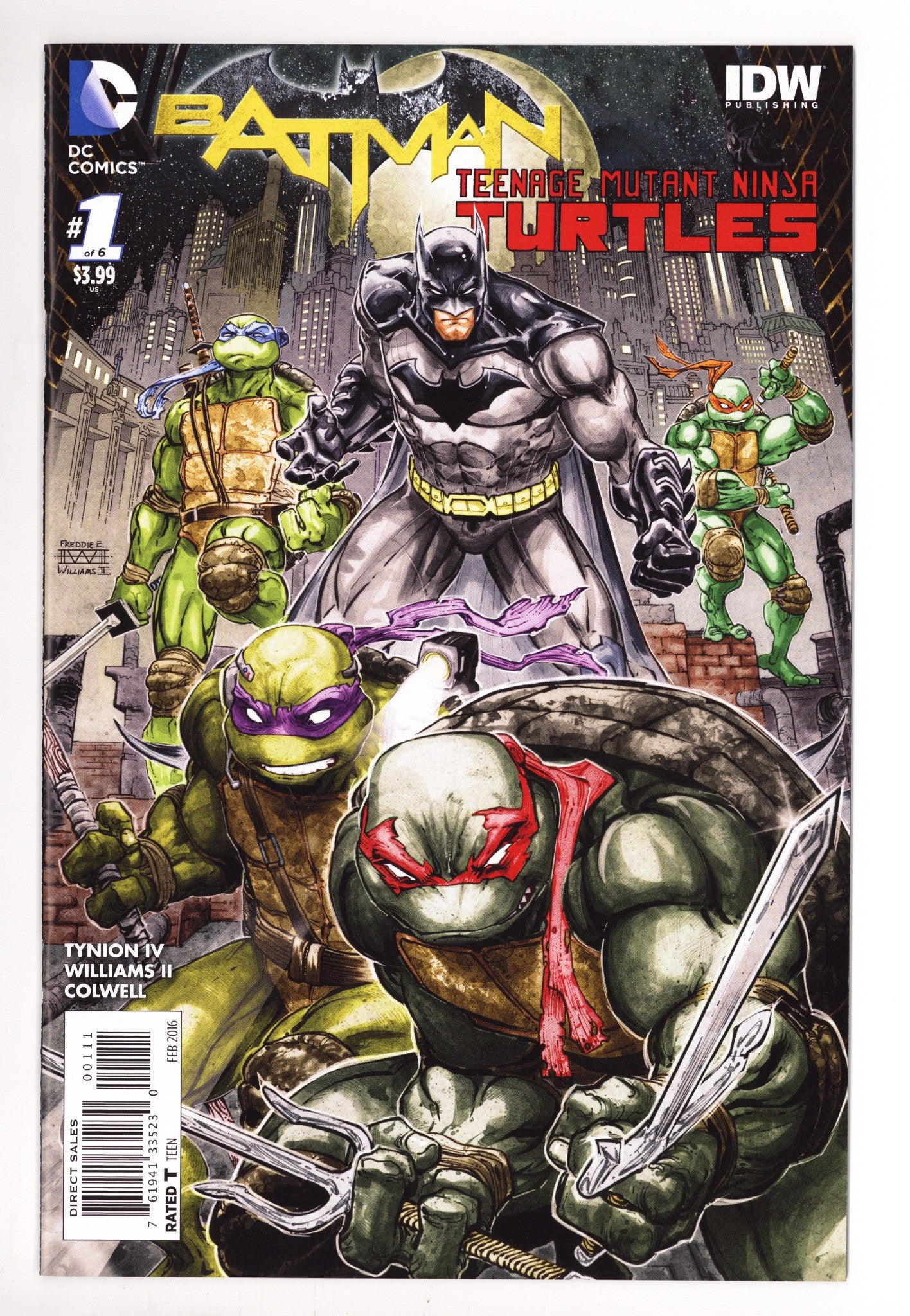 Batman / Teenage Mutant Ninja Turtles 1 VF/NM (9.0) (2016) 