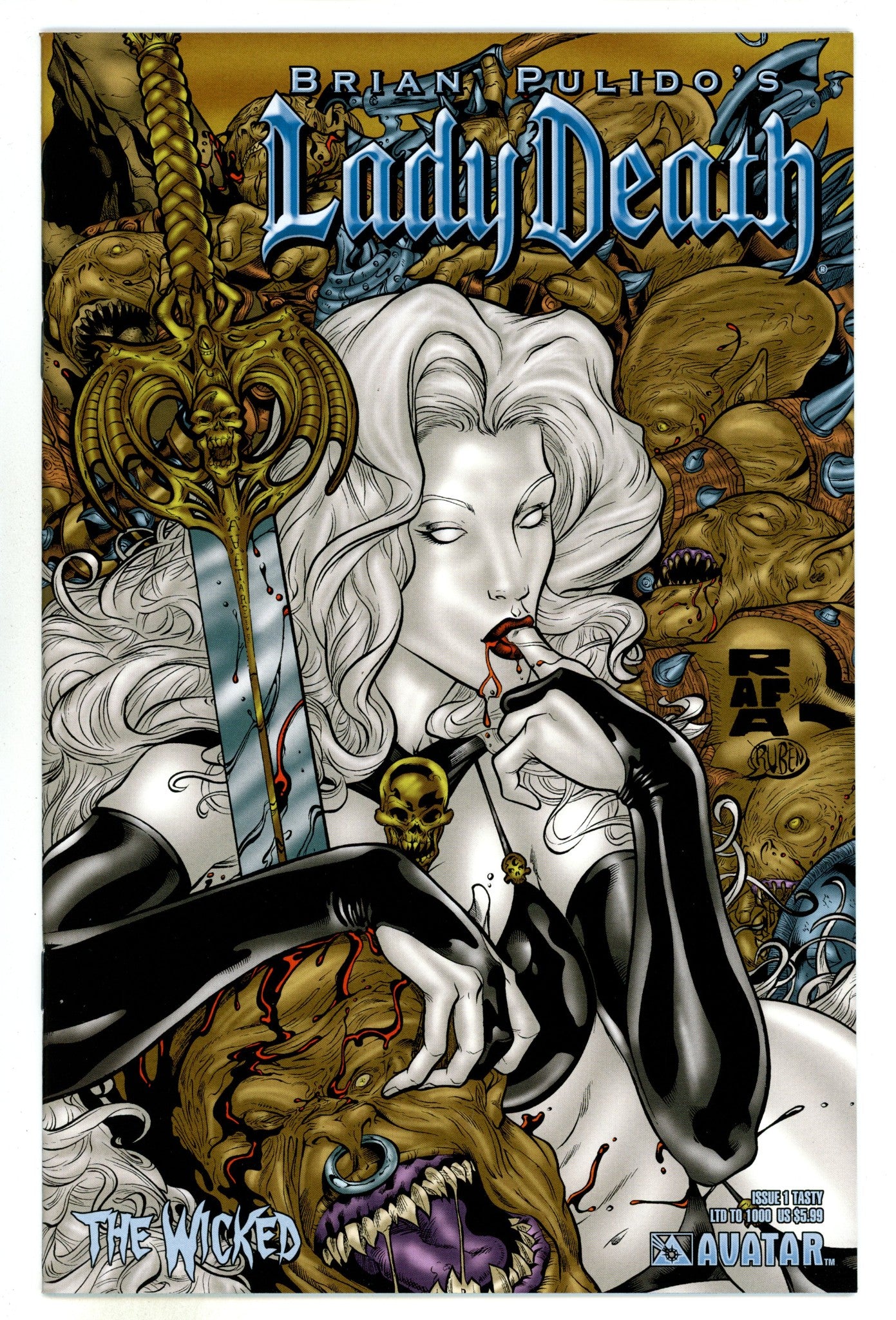 Lady Death: The Wicked 1 NM- (9.2) (2005) Lopez Variant 
