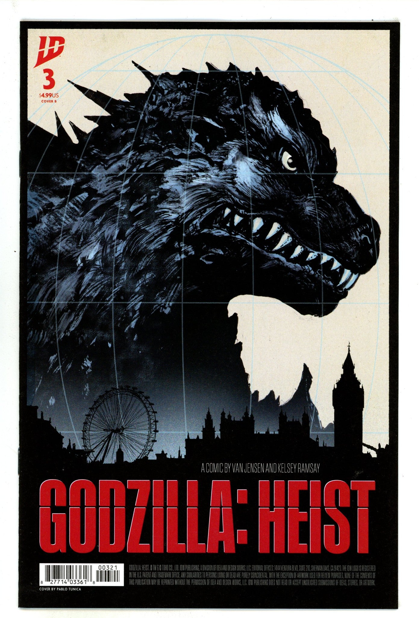 Godzilla: Heist 3 Tunica Homage Variant (2025)