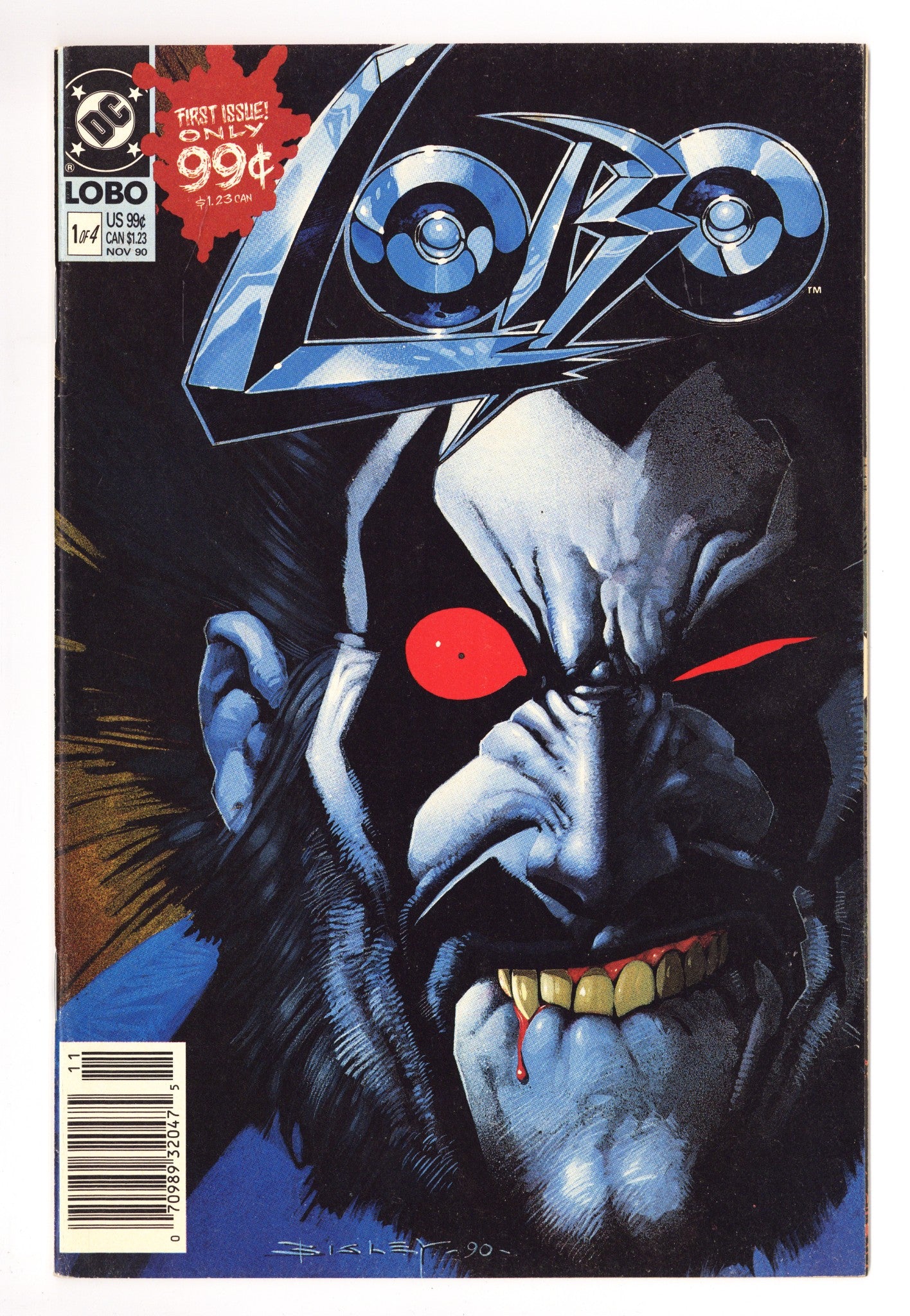 Lobo Vol 1 1 FN+ (6.5) (1990) Newsstand 