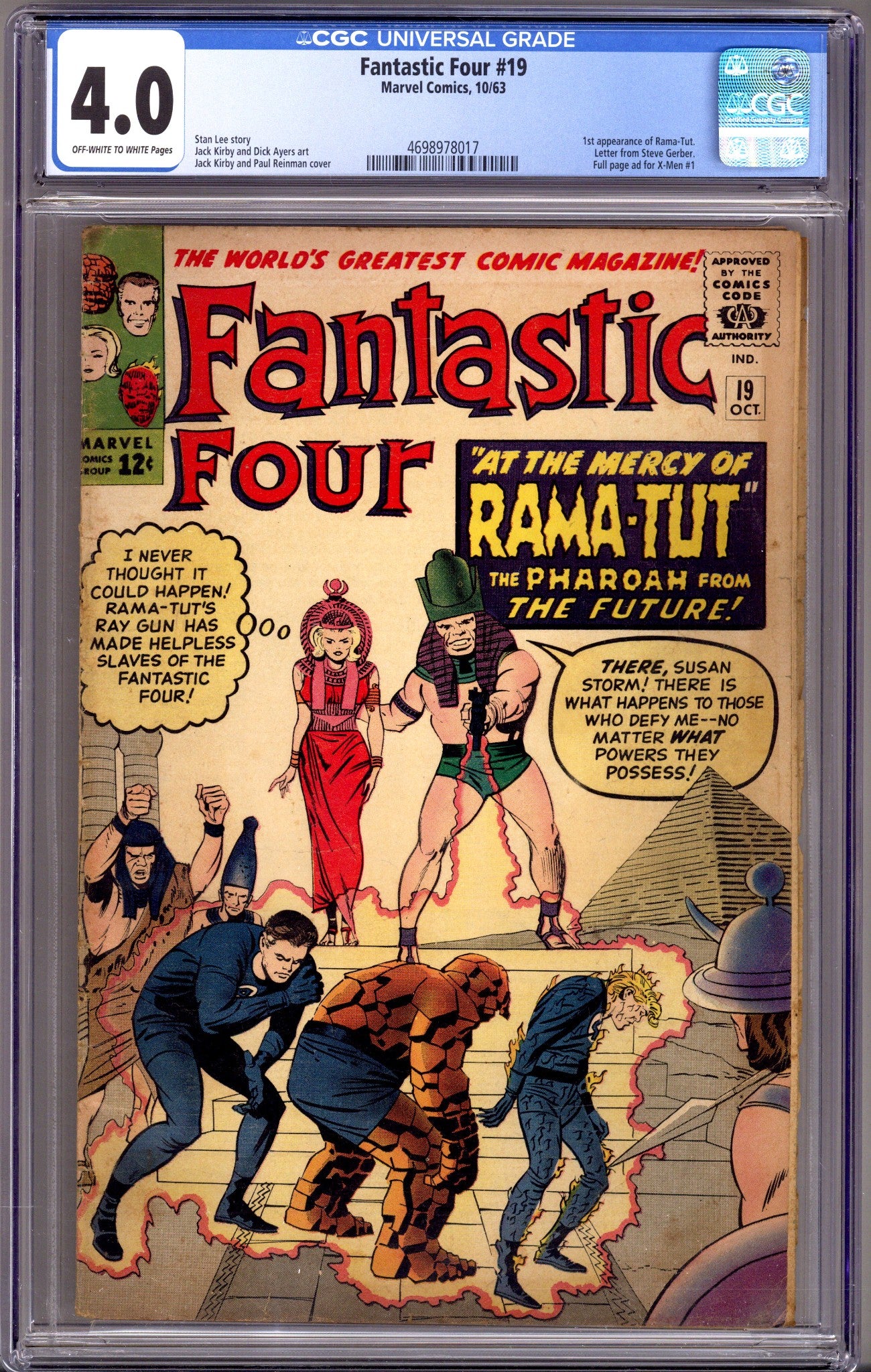 Fantastic Four Vol 1 19 CGC 4.0 (VG) (1963) 