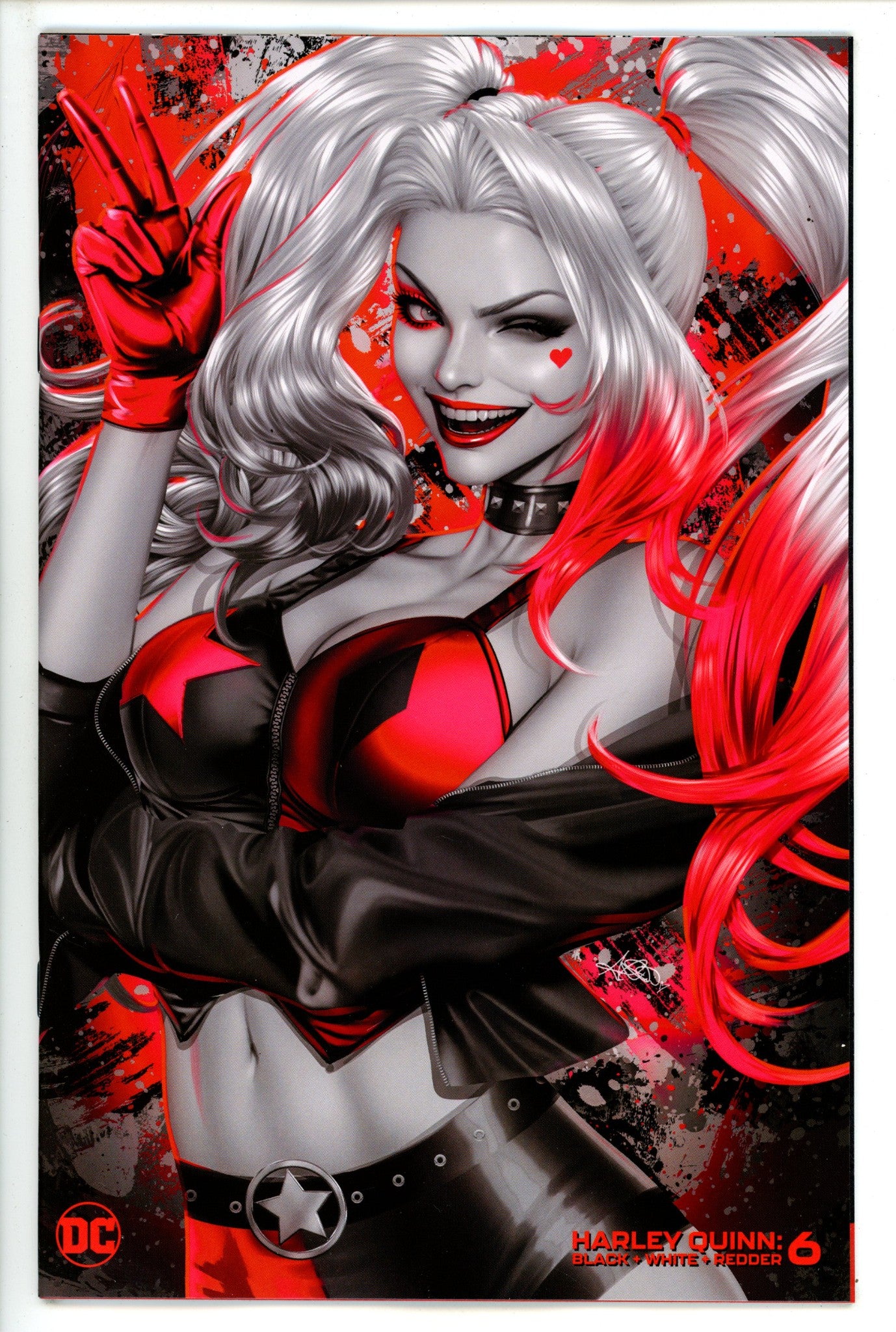 Harley Quinn Black White Redder 6 Diaz Variant (2023)