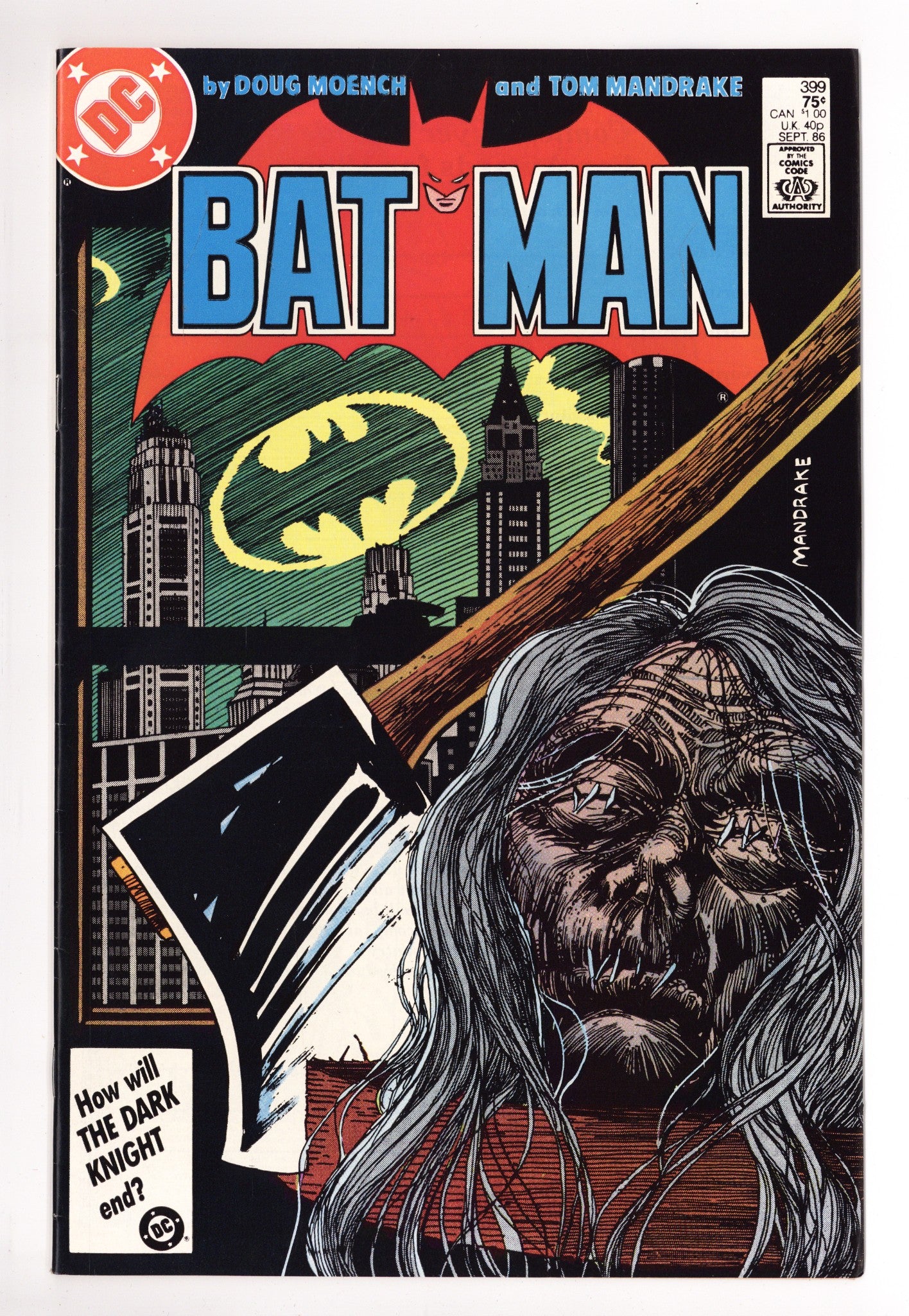 Batman Vol 1 399 Mid Grade (1986) 