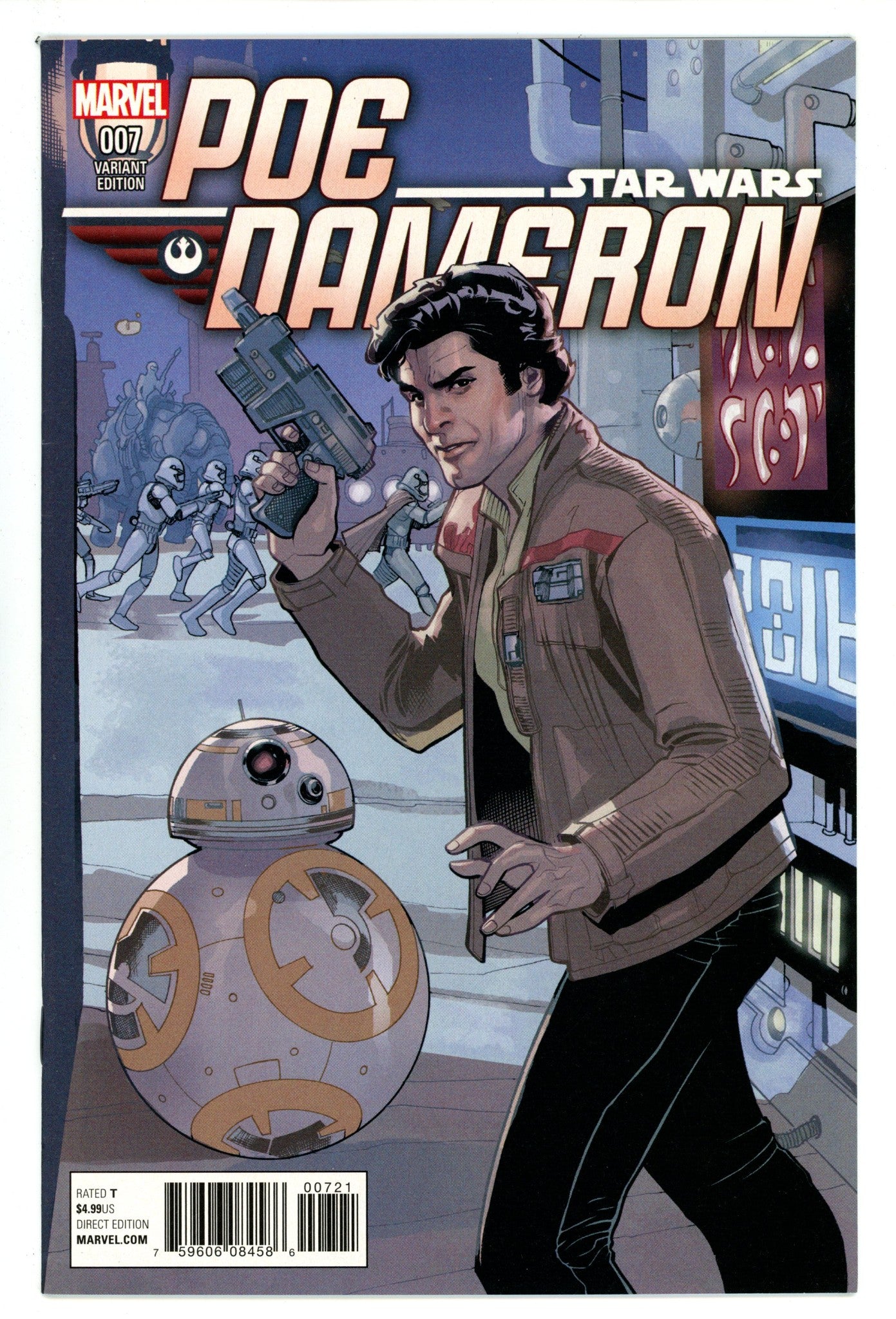 Poe Dameron 7 VF/NM (9.0) (2016) Dodson Incentive Variant 