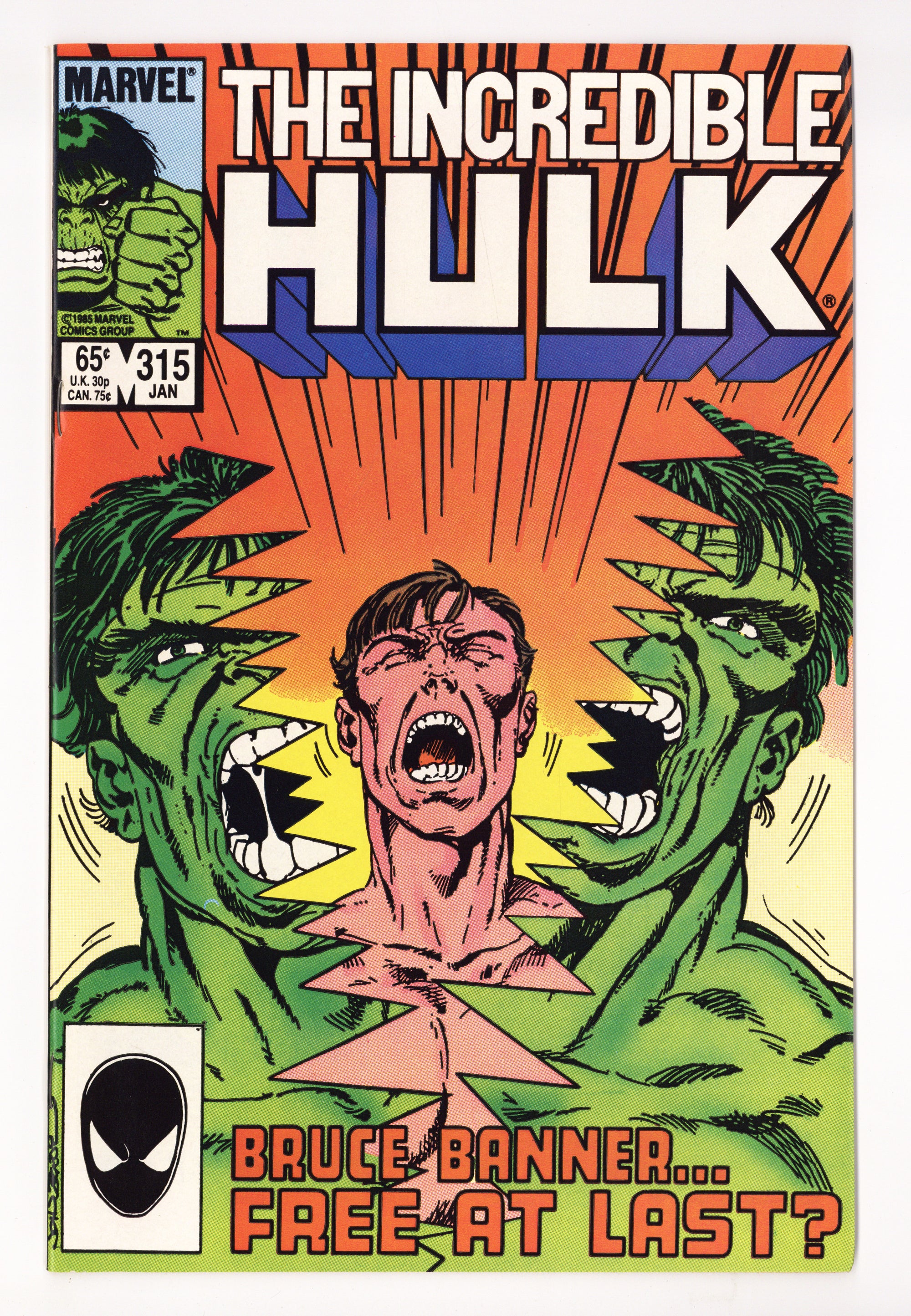 The Incredible Hulk Vol 1 315 High Grade (1986) 