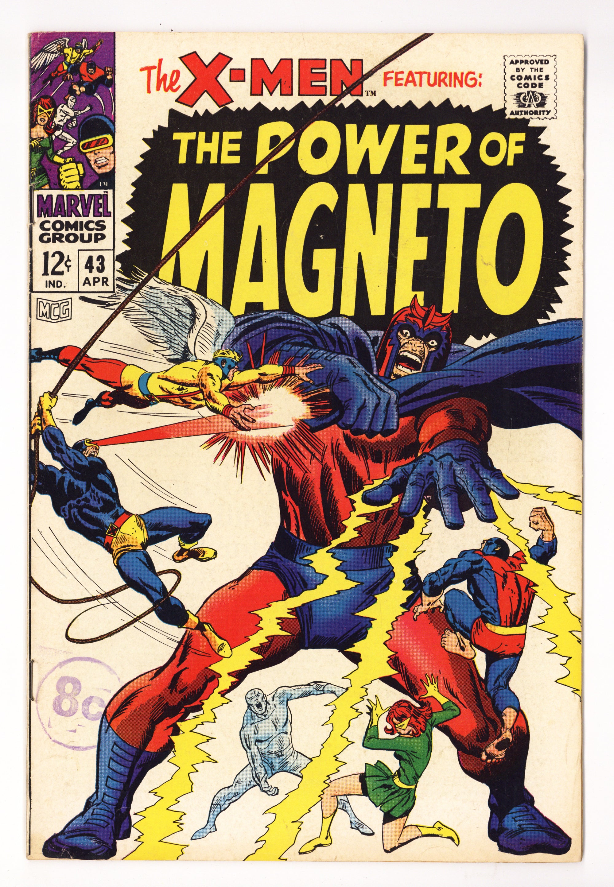 The X-Men Vol 1 43  FN- (5.5)   (1968)        