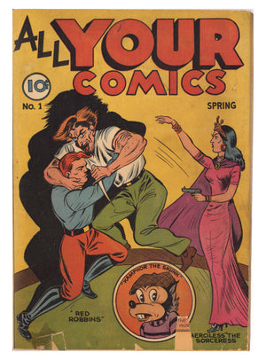 All Your Comics 1 GD (2.0) Cover Detached (1946)