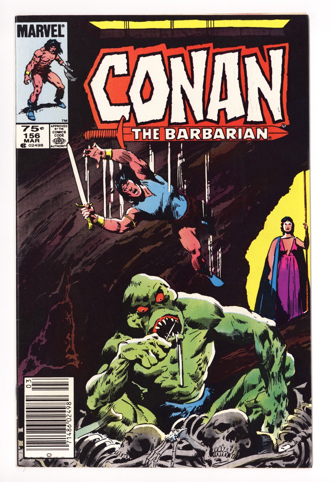 Conan the Barbarian Vol 1 156 Mid Grade (1984) Canadian Price Variant 