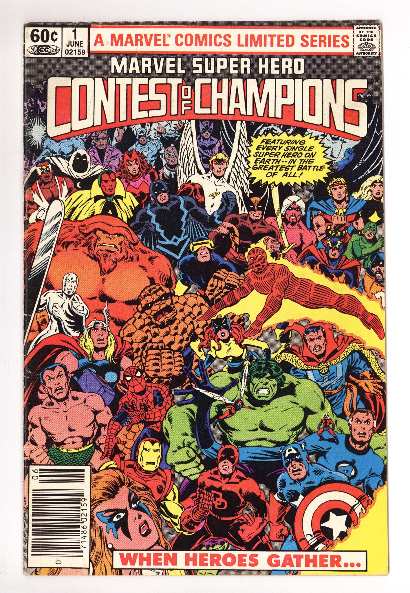 Marvel Super Hero Contest of Champions 1 Low Grade (1982) Newsstand 