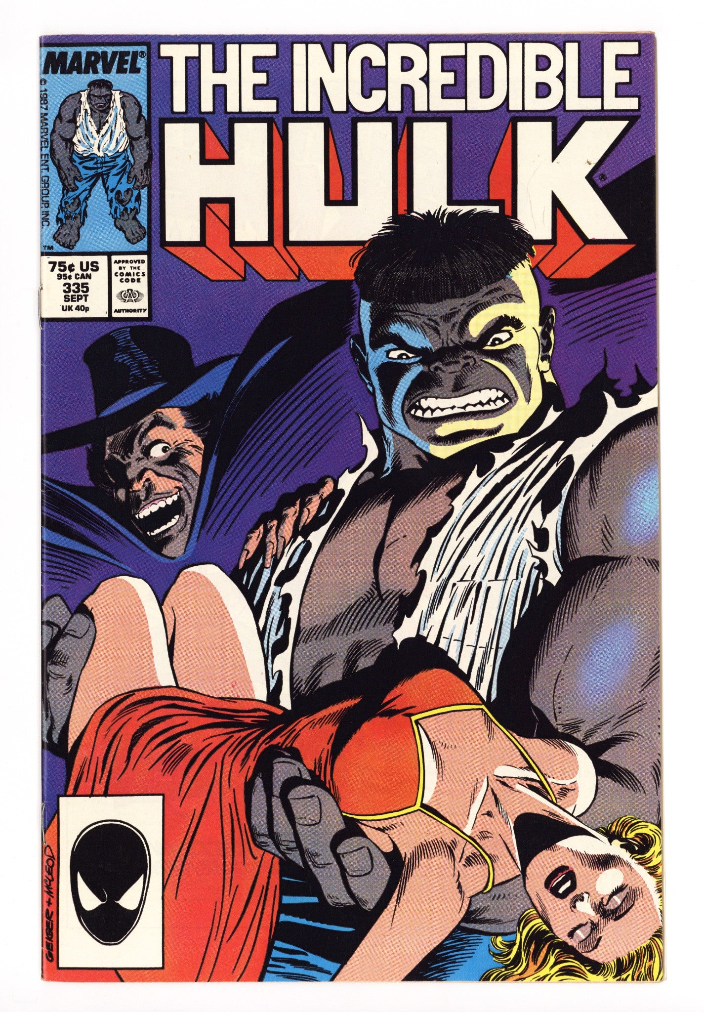 The Incredible Hulk Vol 1 335 FN/VF (7.0) (1987) 