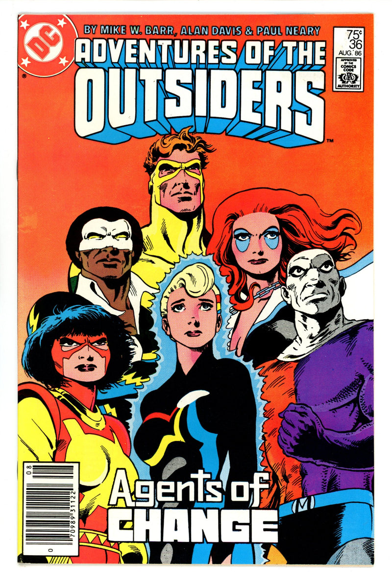 Adventures of the Outsiders Vol 1 36 Mid Grade (1986) Newsstand 