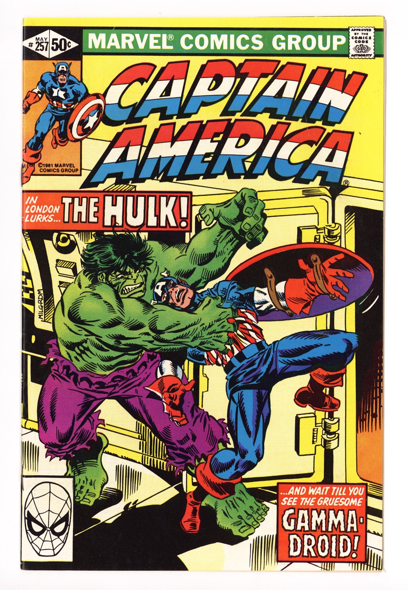 Captain America Vol 1 257 Mid Grade (1981) 