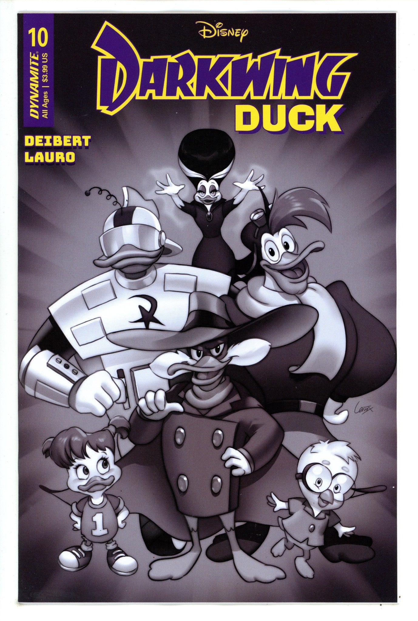 Darkwing Duck 10 Leirix B&W Incentive Variant (2023)