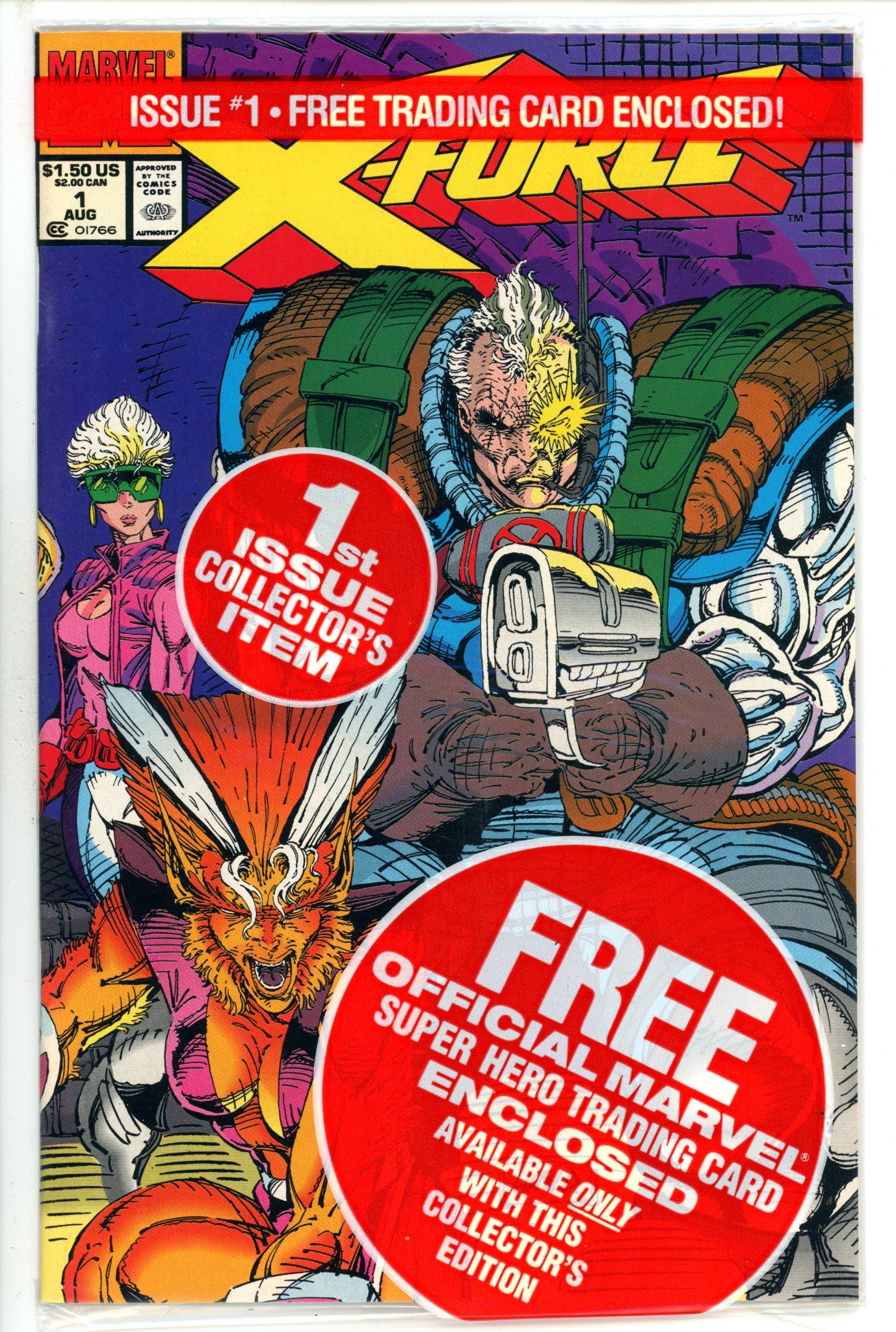 X-Force Vol 1 1 Shatterstar Card Sealed (1991)
