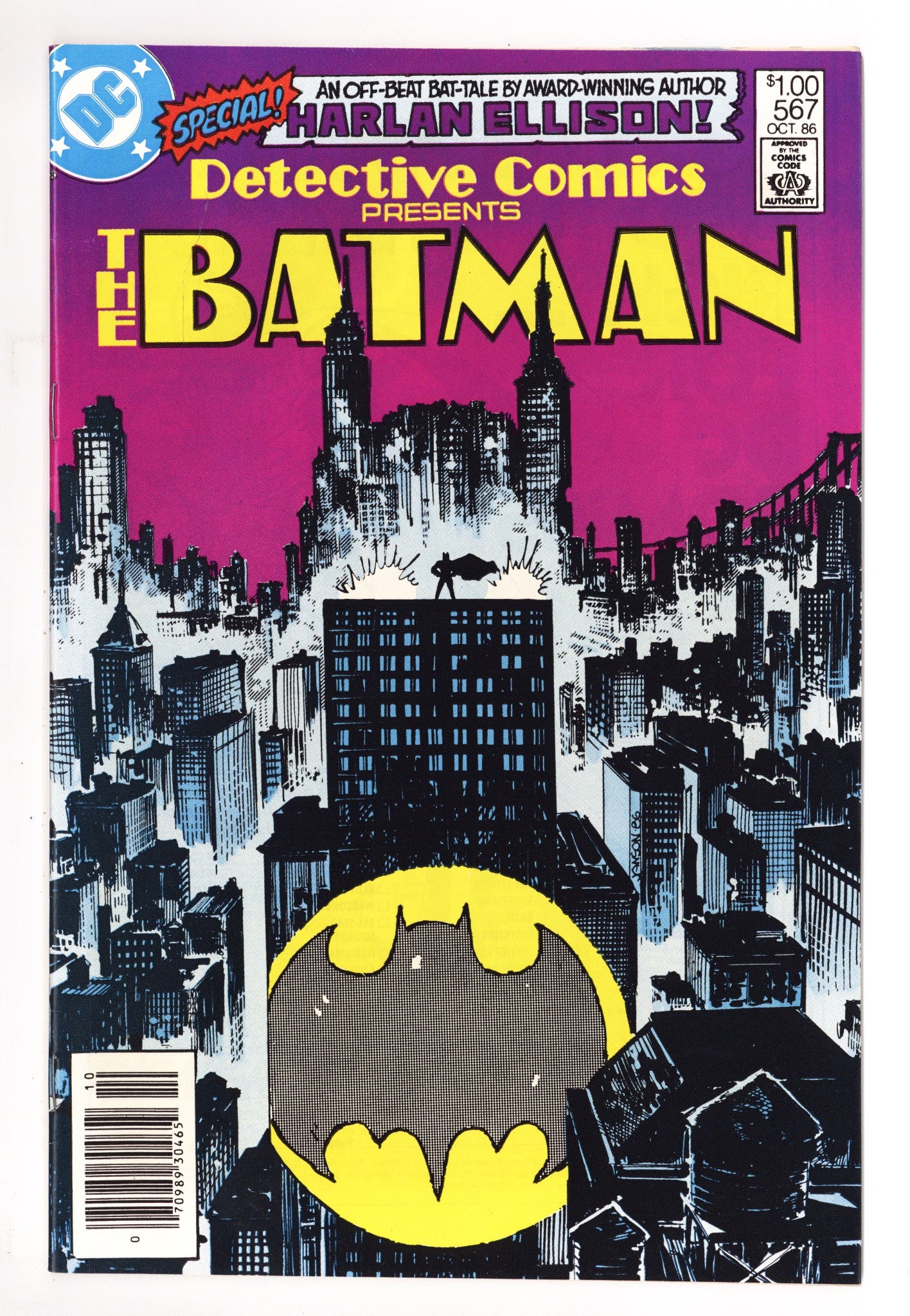 Detective Comics Vol 1 567 VF/NM (9.0) (1986) Canadian Price Variant 