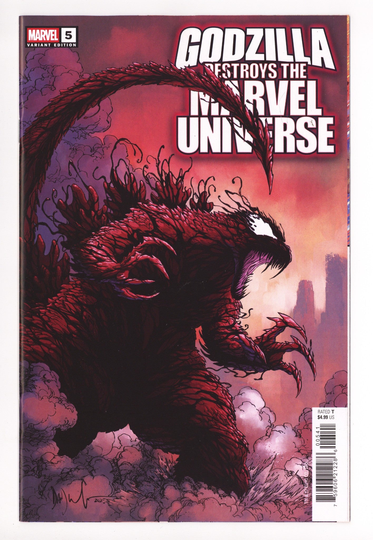 Godzilla Destroys The Marvel Universe 5 Wachter Variant (2025)