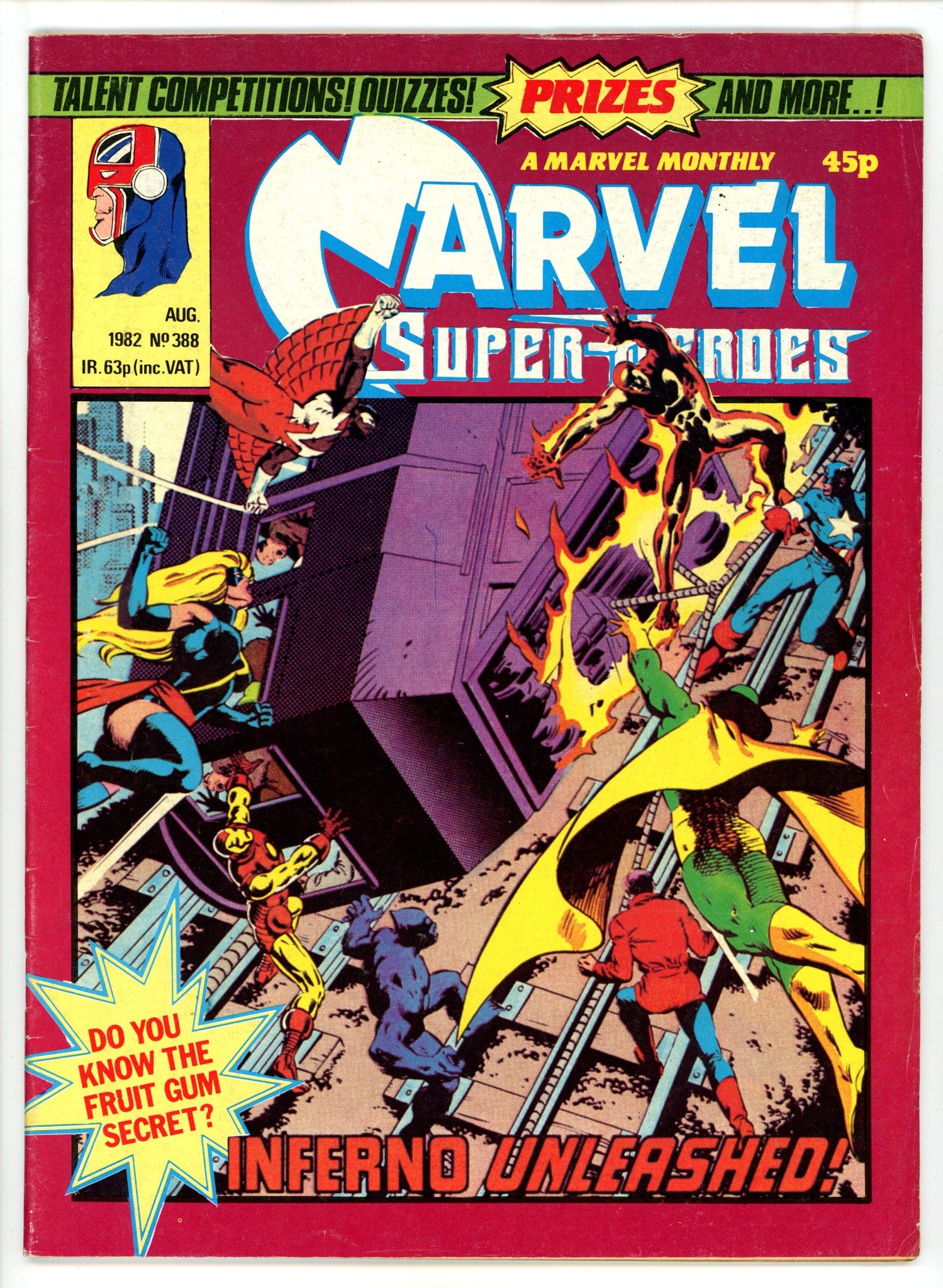 Marvel Superheroes [Marvel Super-Heroes] 388 FN- (5.5) (1982) 