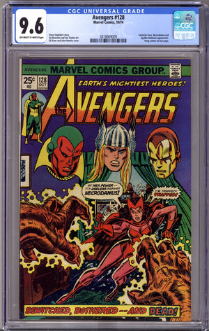 The Avengers Vol 1 128 CGC 9.6 (NM+)   (1974)