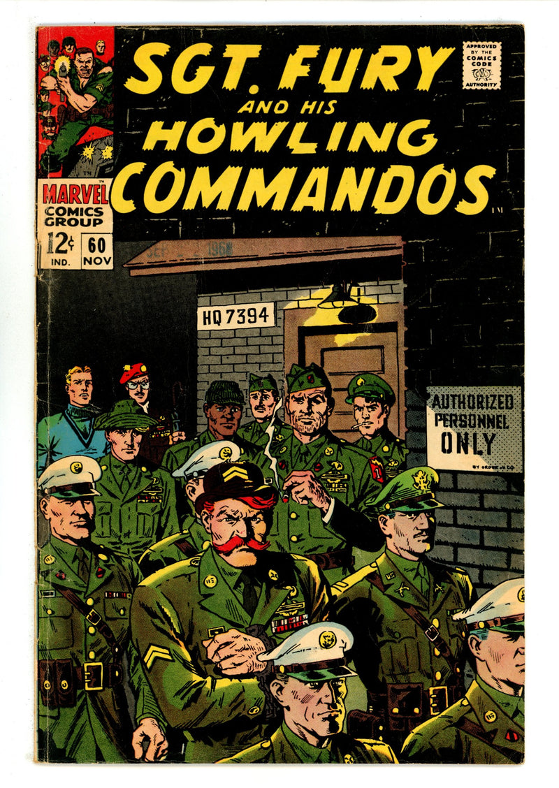 Sgt. Fury 60 VG+ (4.5) (1968) 