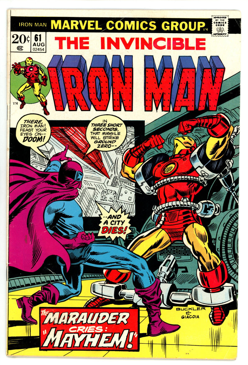 Iron Man Vol 1 61  VG+ (4.5)   (1973)        