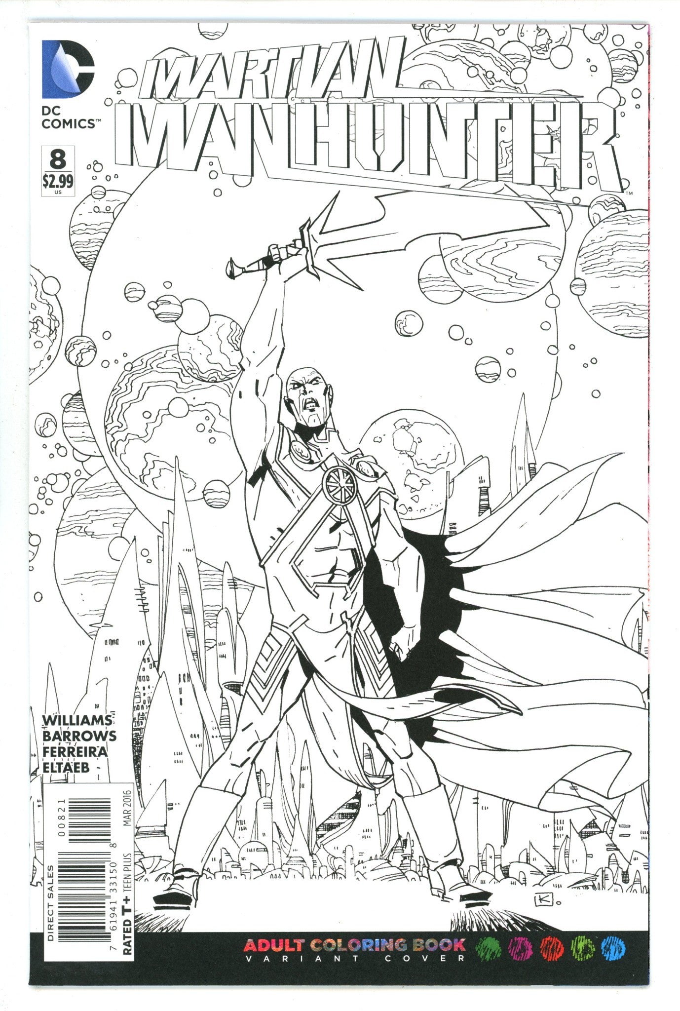 Martian Manhunter Vol 4 8 High Grade (2016) Kuhn Variant 
