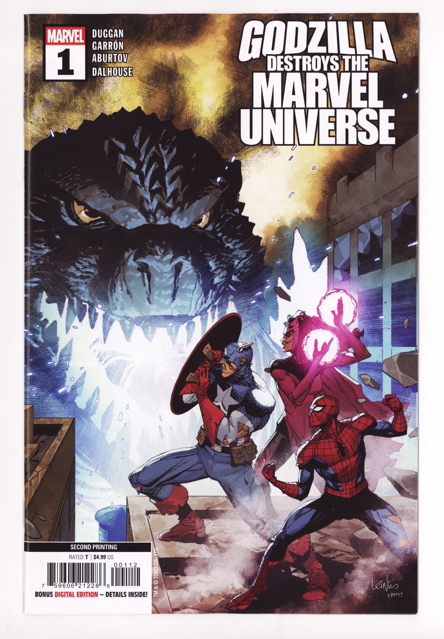 Godzilla Destroys The Marvel Universe 1 2Nd Print (2025)