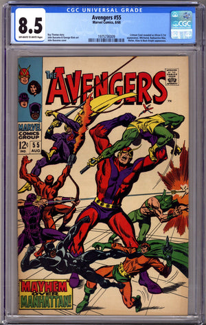 The Avengers Vol 1 55 CGC 8.5 (VF+) (1968)