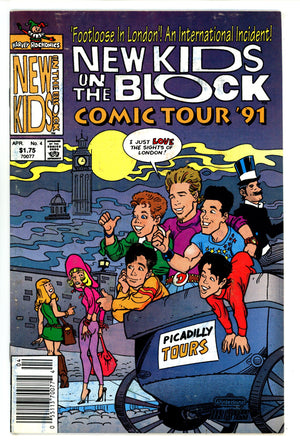 New Kids on the Block Comics Tour '90/91 4 VG/FN (5.0) (1991) Canadian Price Variant