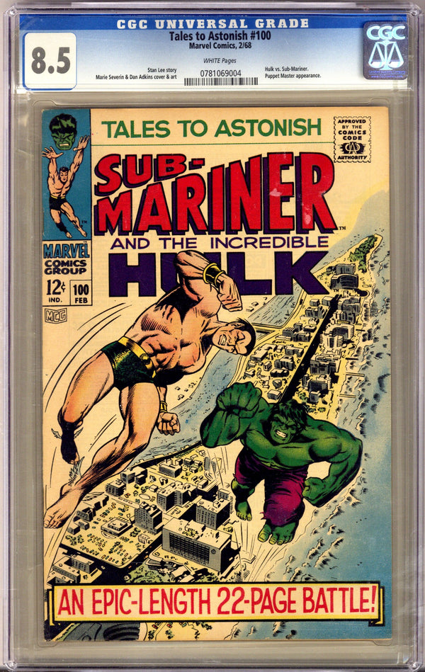 Tales to Astonish Vol 1 100 CGC 8.5 (VF+) (1968)