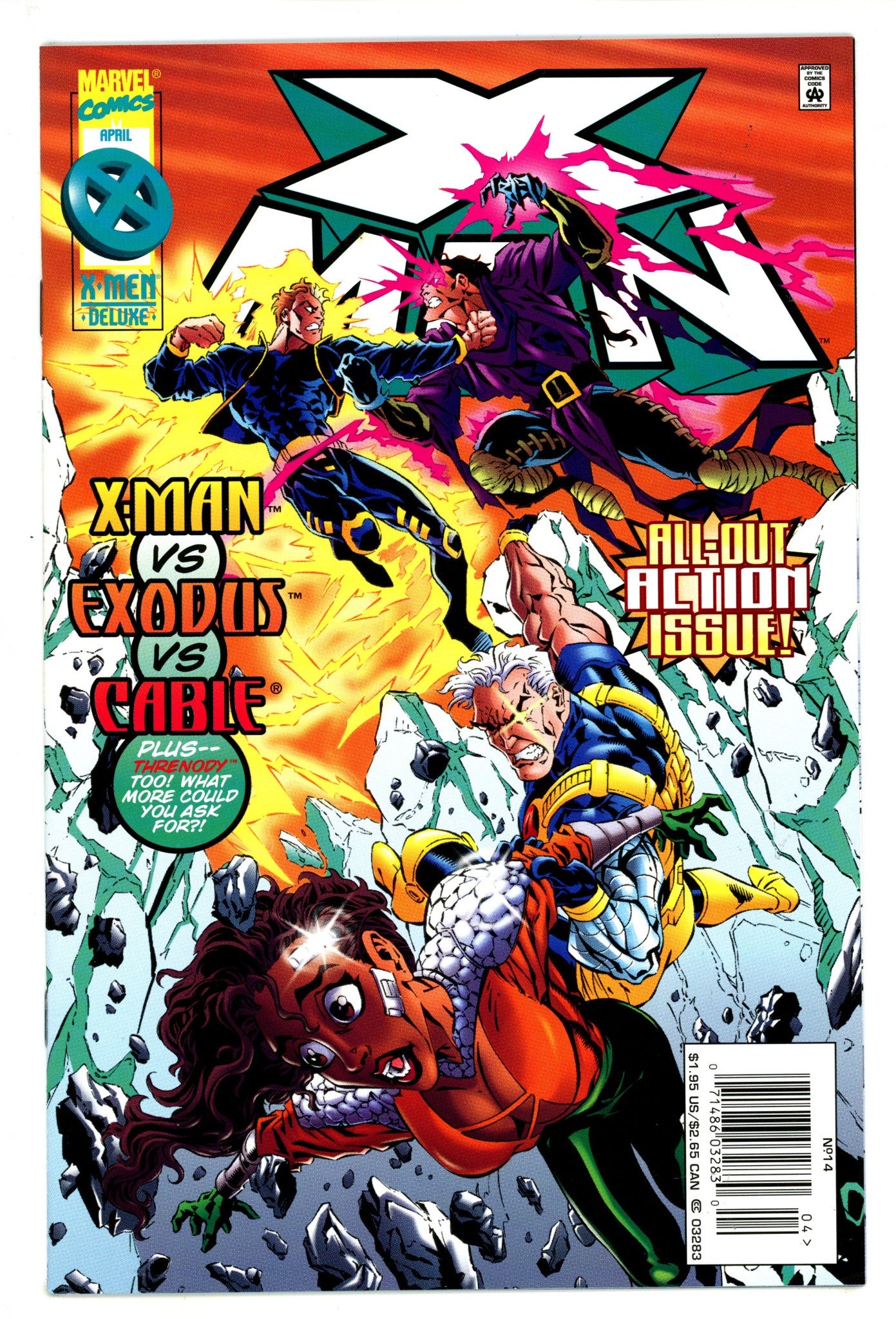 X-Man 14 High Grade (1996) Newsstand 