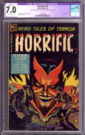 Horrific 11 CGC 7.0 (FN/VF) Restored (1954)