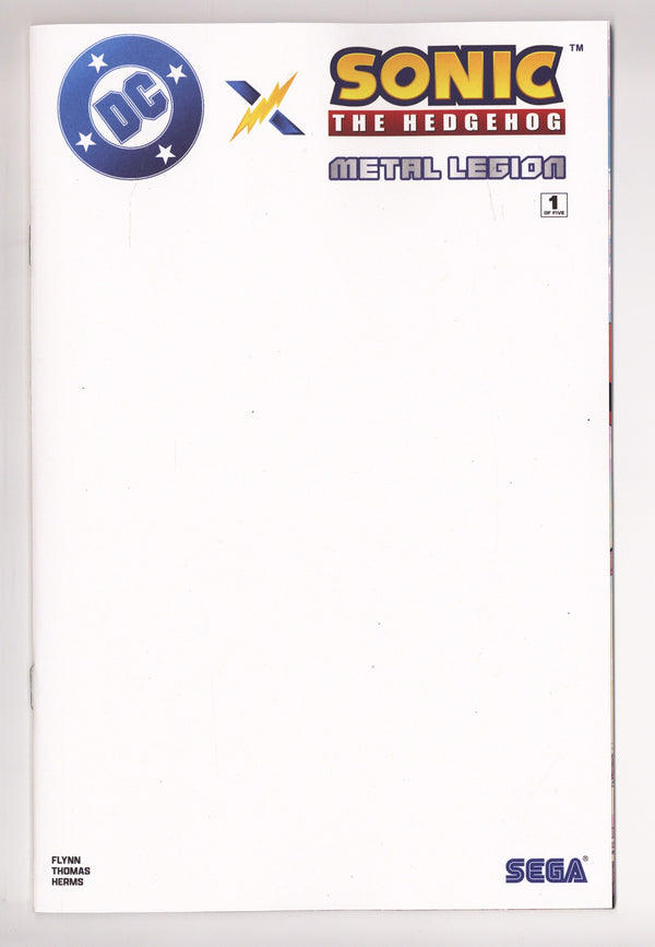 DC X Sonic The Hedgehog The Metal Legion 1 Blank Variant (2026)